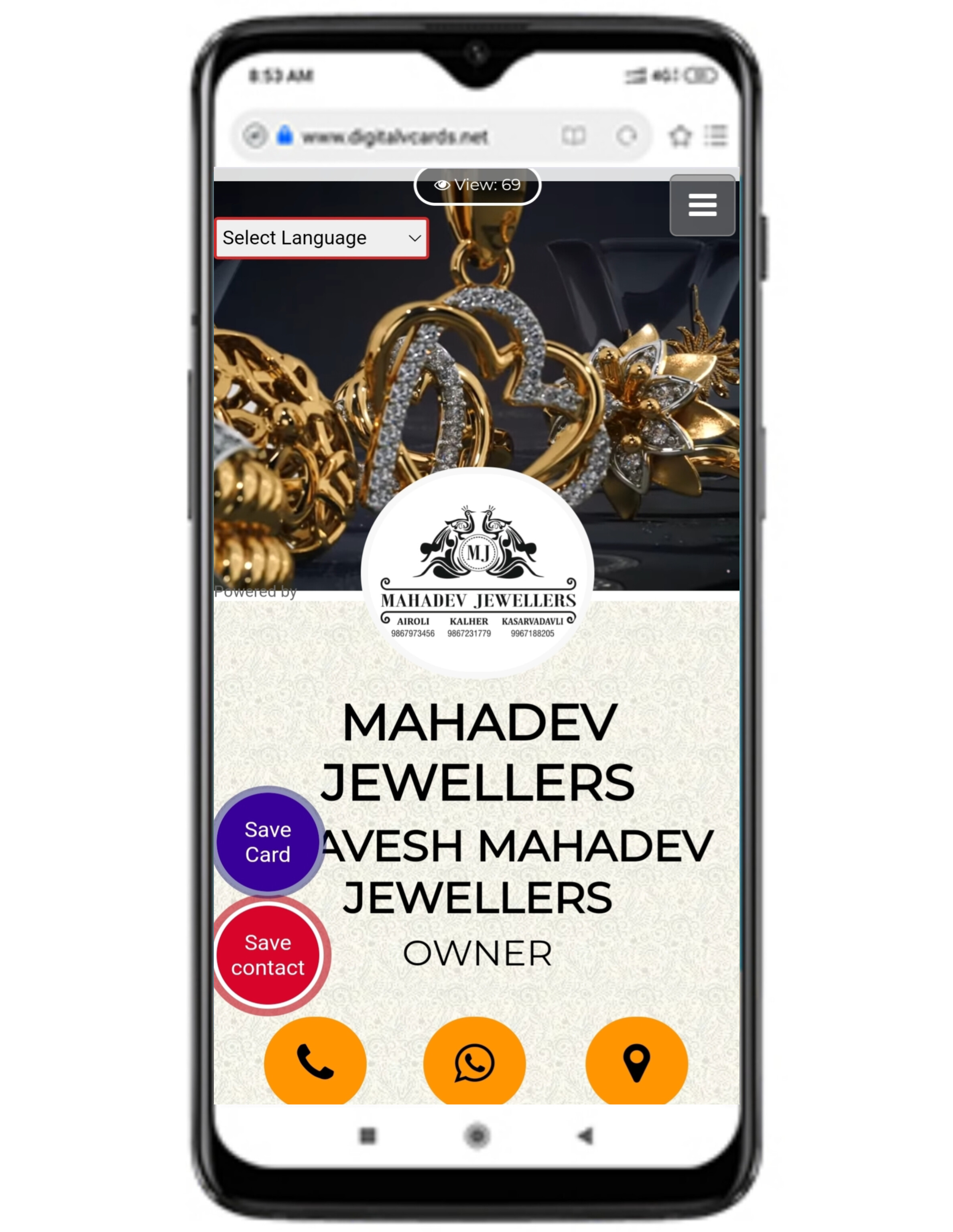 Digital Business Card Template 6