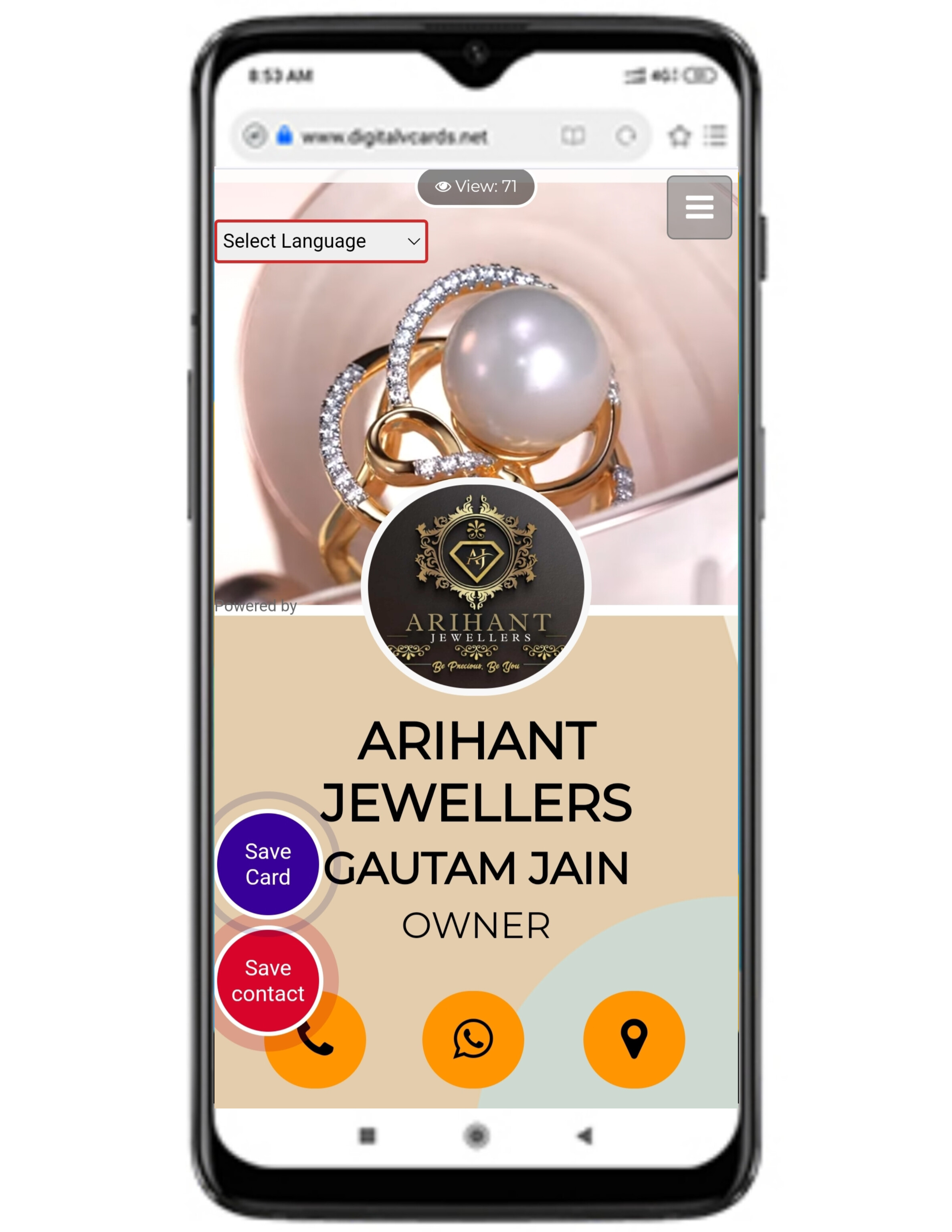 Digital Business Card Template 7